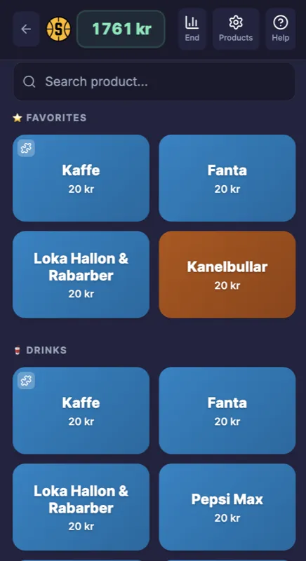 Kassavy på mobil